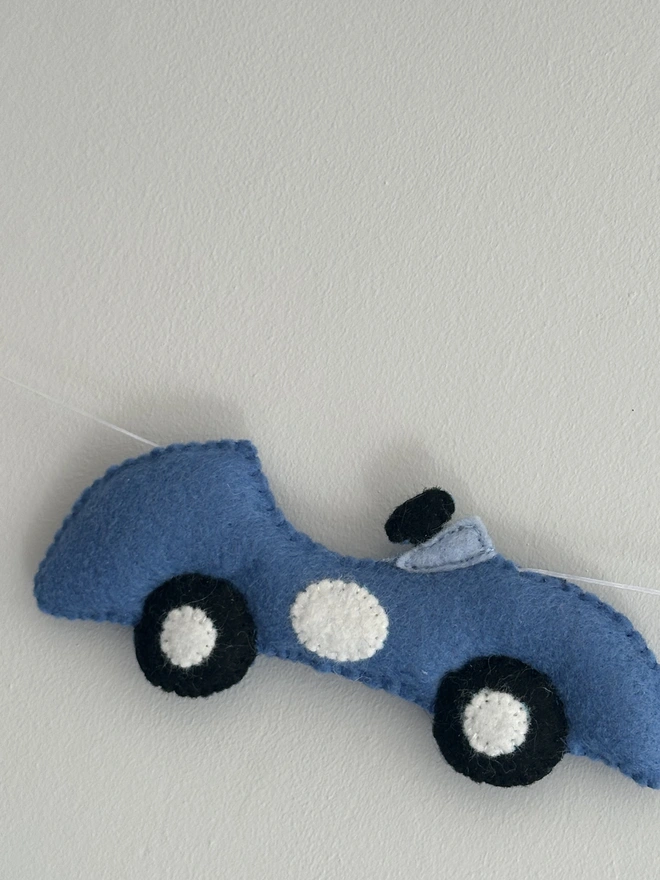 Felt racing car