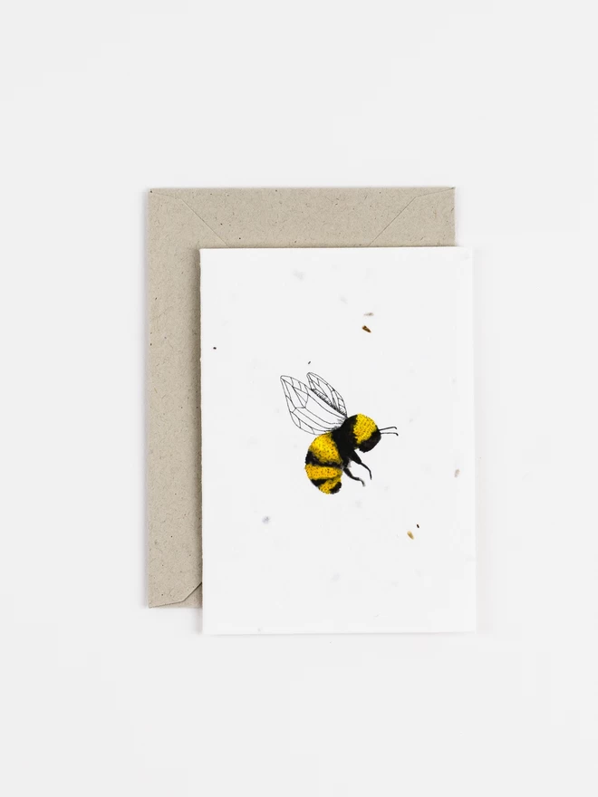 Bumblebee Plantable Notecard