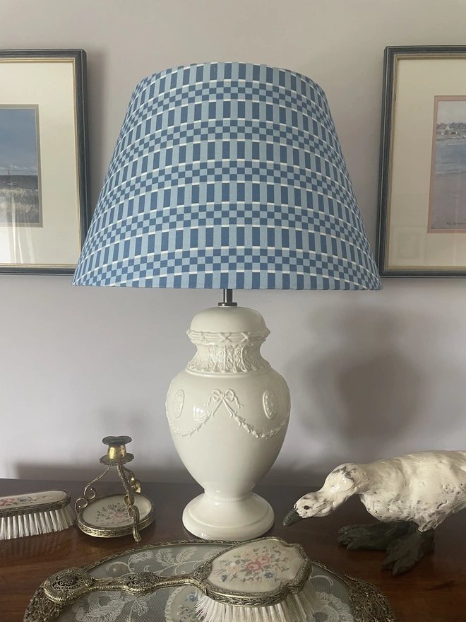 Blue Natte Lampshade