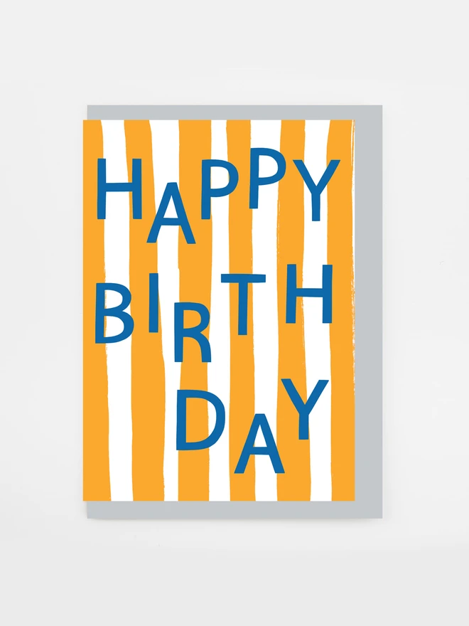 saffron stripe happy birthday car