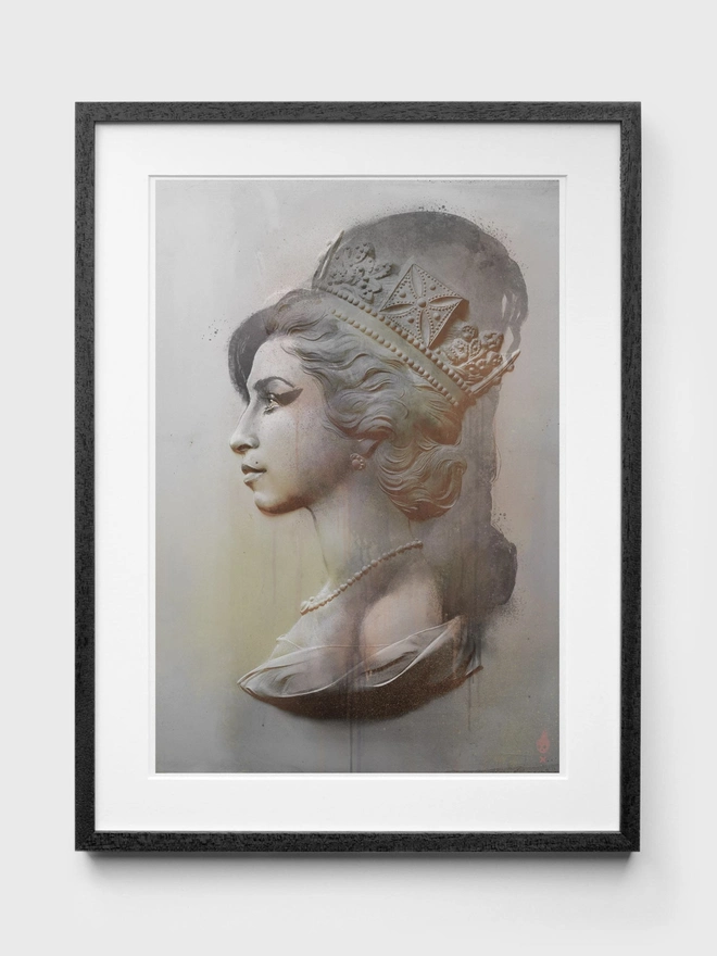 Amy Winehouse Graphite - Black Frame