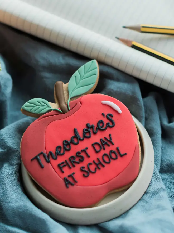 Personalised Teacher Apple Biscuit