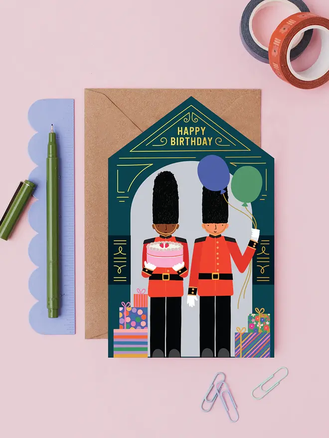 'Happy Birthday' London Guards Birthday Card