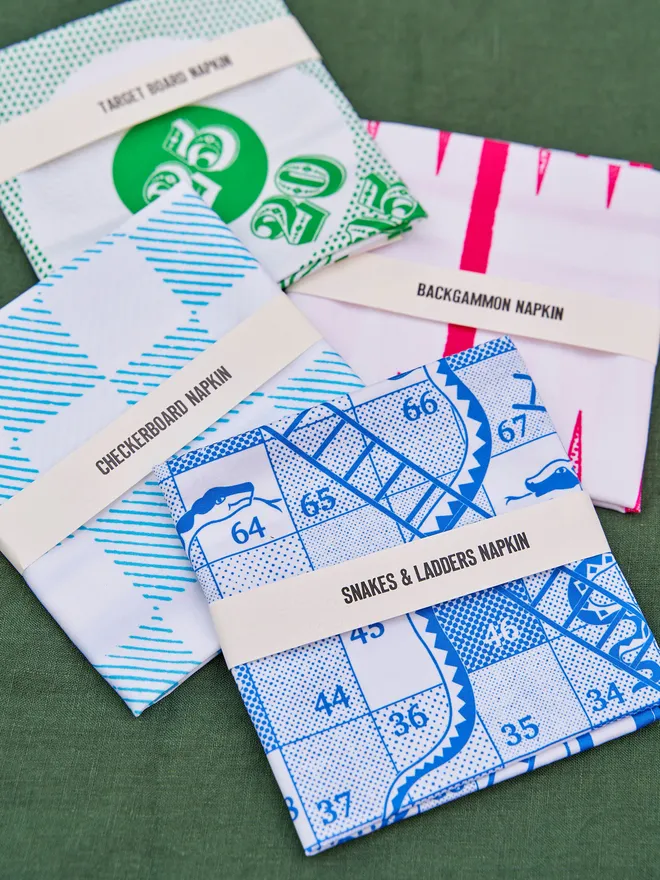 Snakes & Ladders Board Game Printed Napkin TBC