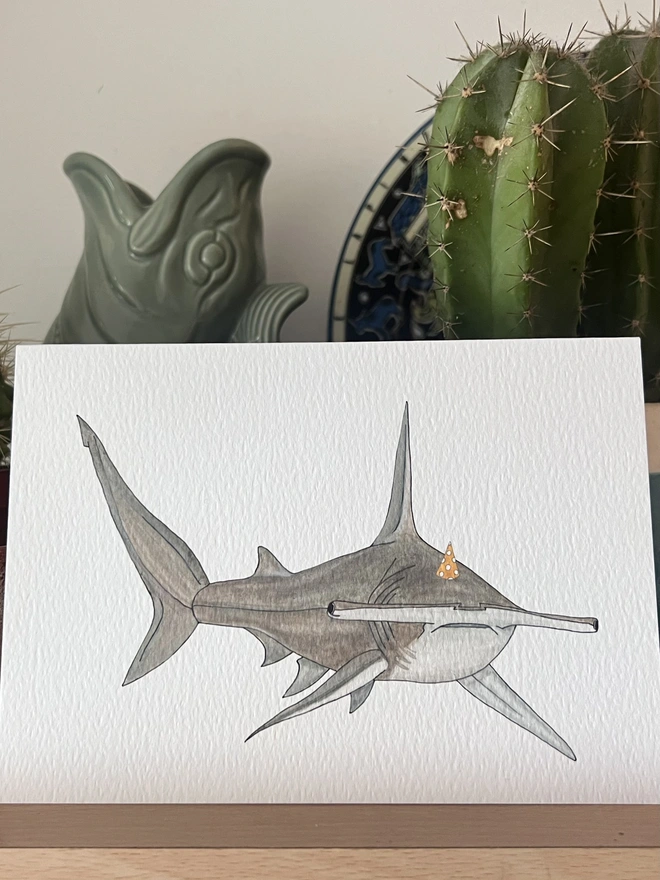 hammerhead shark card