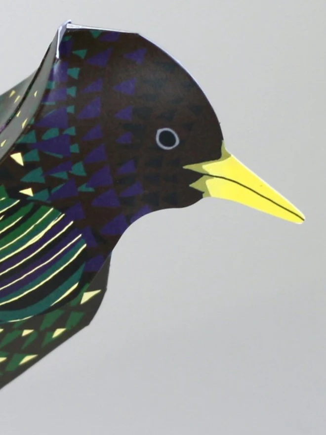 3d starling pop out card
