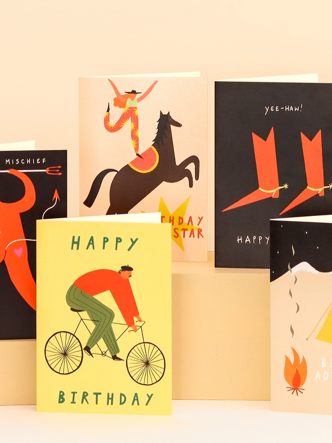 'Happy Birthday' Cyclist Card