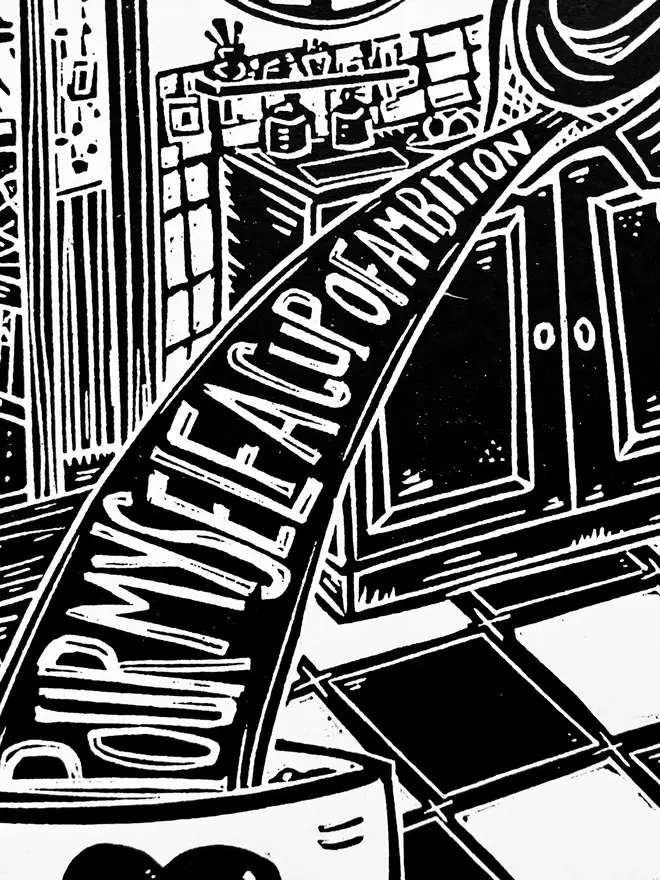 dolly parton 9 to 5 lino print