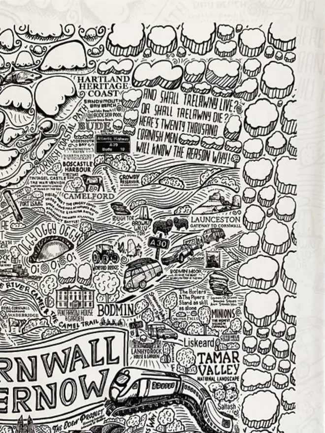 Cornwall Jigsaw Puzzle - 1000 Pieces Top Right