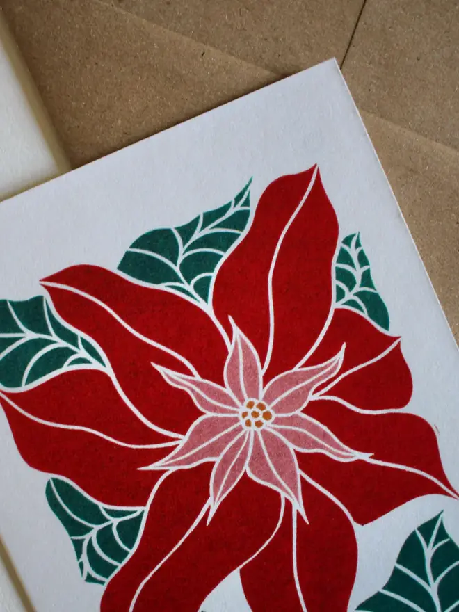 poinsettia christmas card