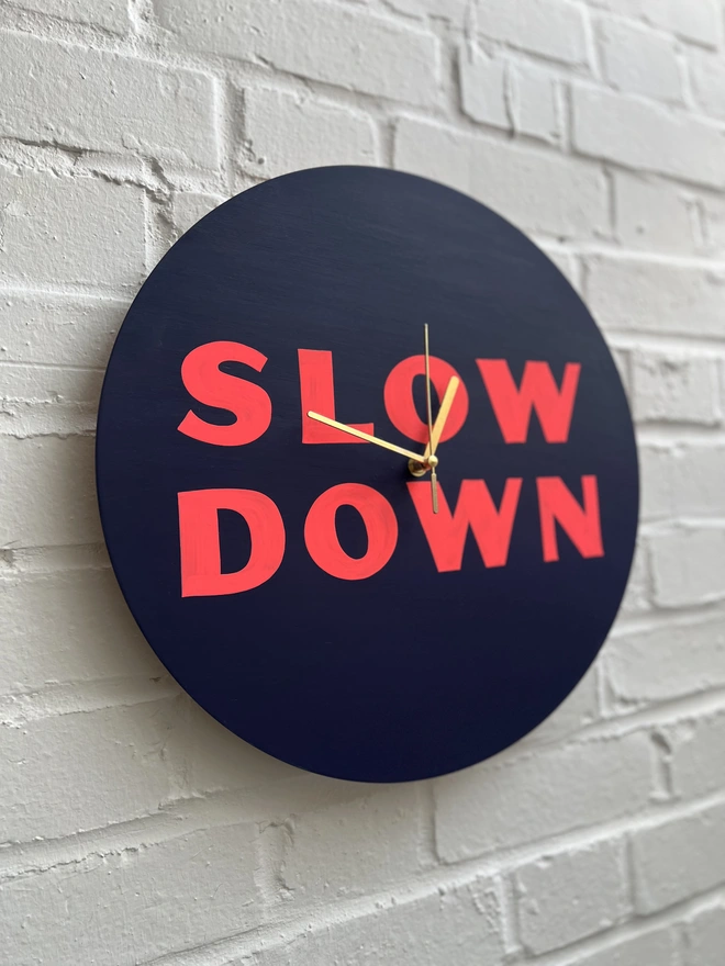 sylvie signs hand painted clock