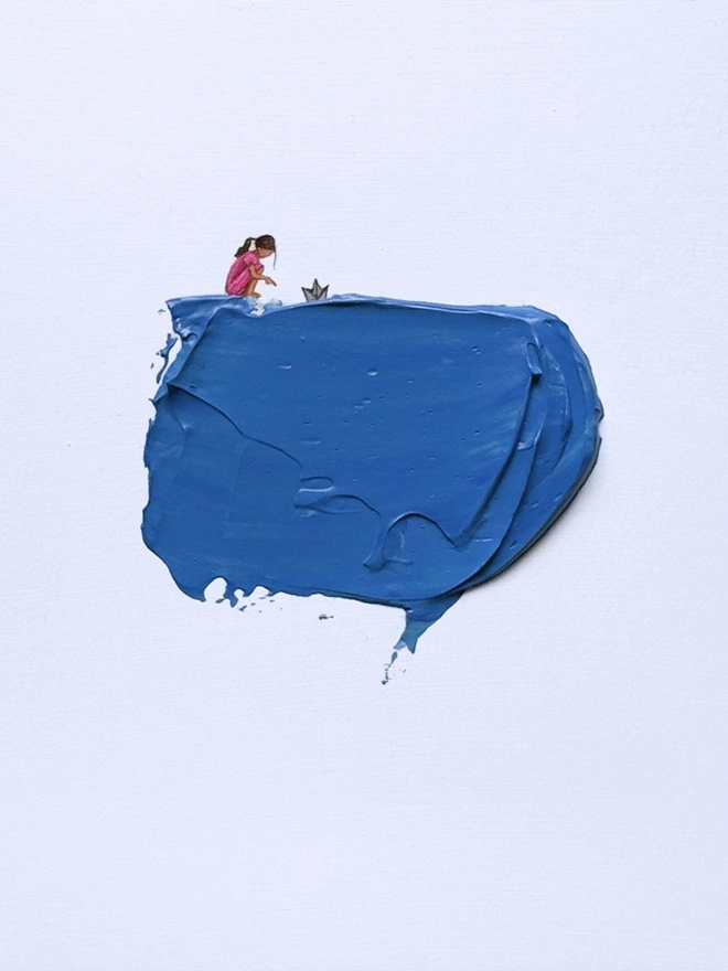 Yesterdays News Again Art Piece, painted art piece. 