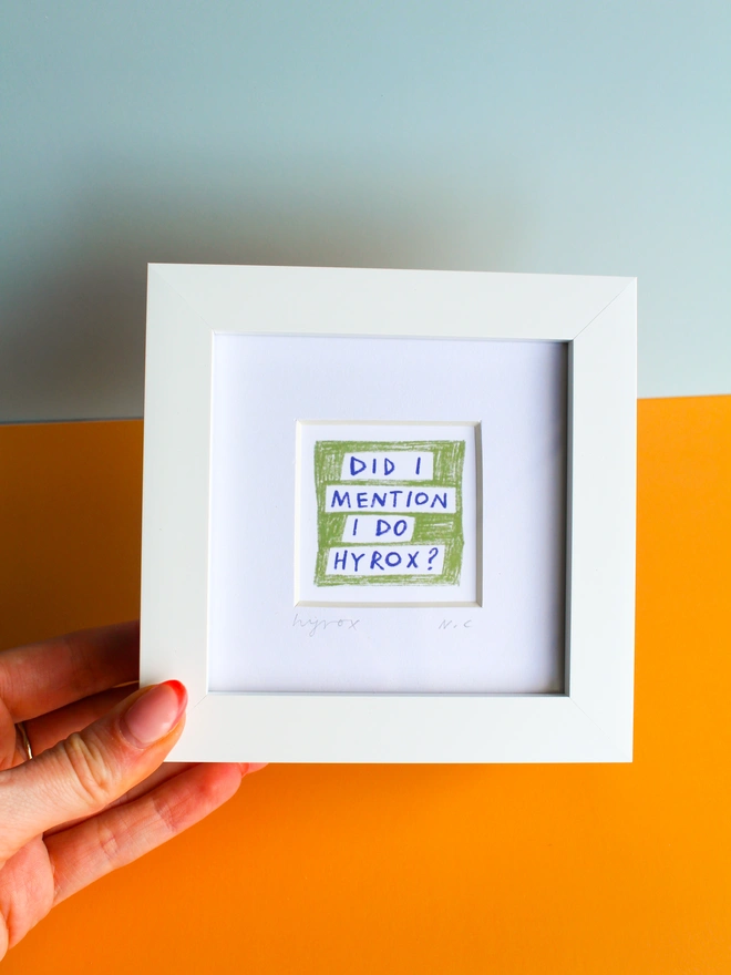 Did I mention I do Hyrox? Print