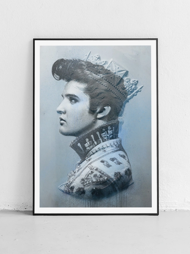 'The King' Elvis Presley Art Print