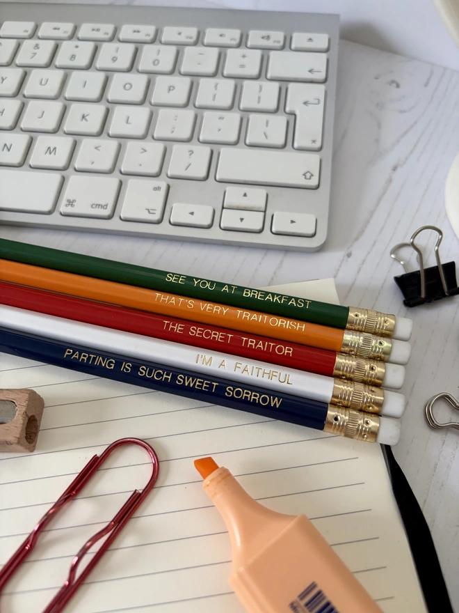 The Traitors Inspired HB Pencils Set (Set of 5 HB Pencils)