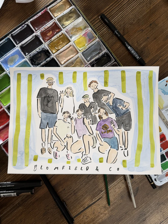 Personalised Portrait A4 Family
