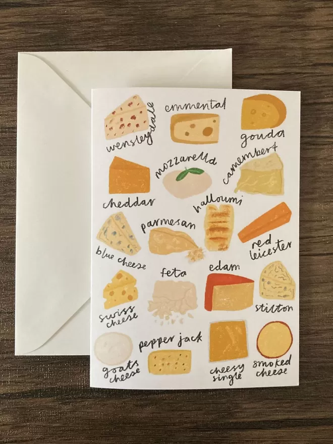 Cheese greetings card