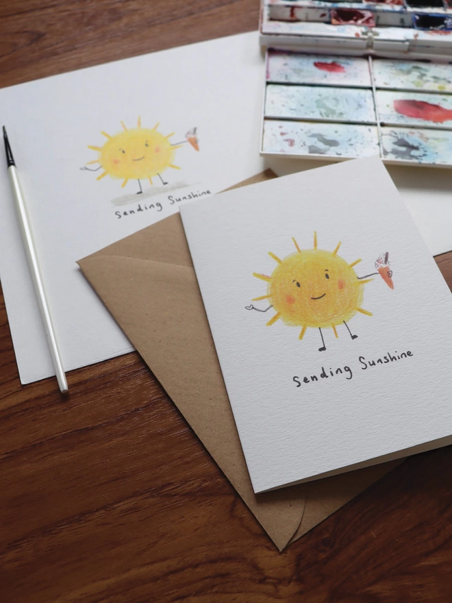 Sun Greeting Card