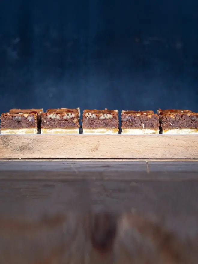 Tray of pecan tart