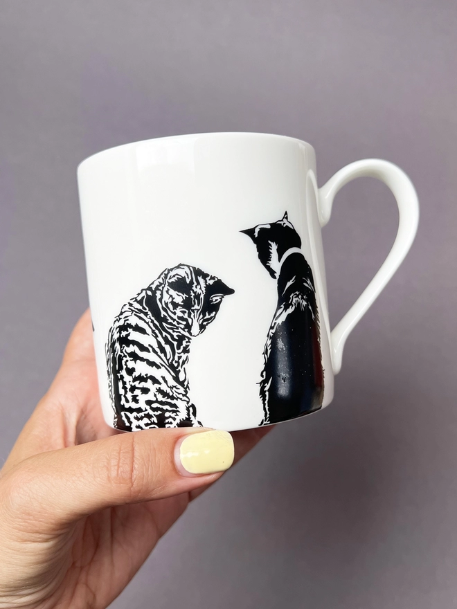 Front of the mugs showing Molly and Maud when they are bigger 