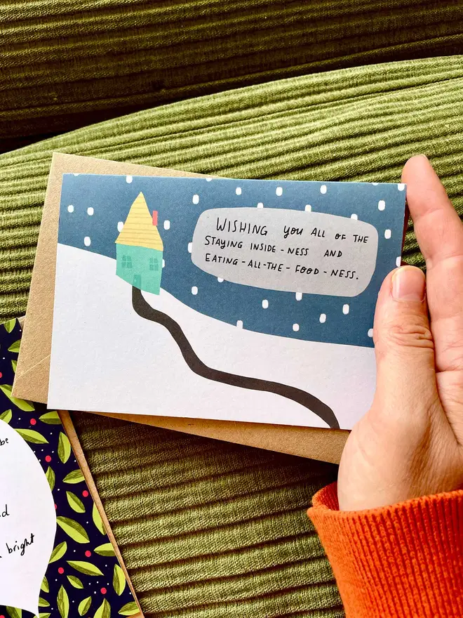 Wishing you the cozyiest staying inside-ness