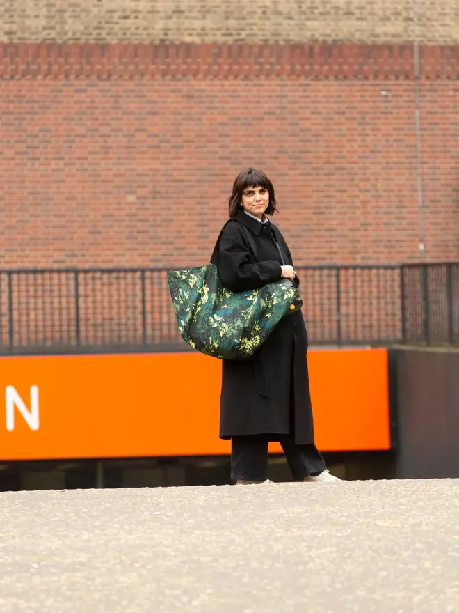 Tree Canopy Contents Oversized Tote Bag