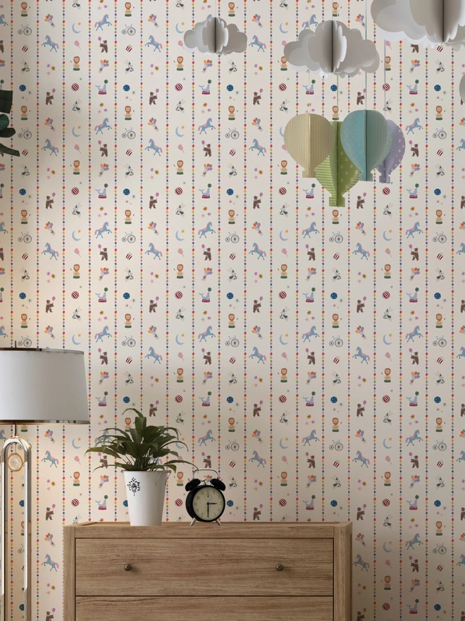 circus themed bedroom wallpaper