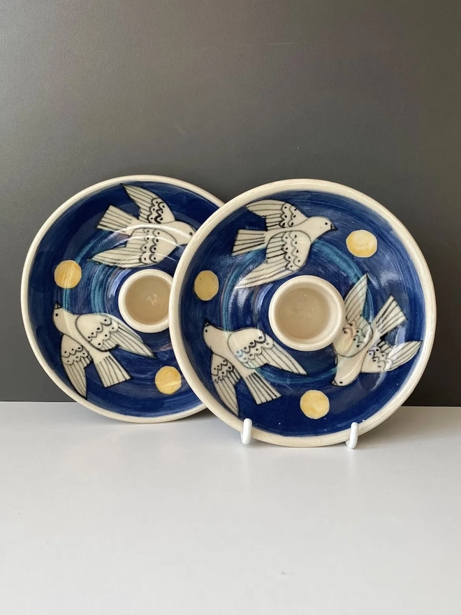 Handmade Stoneware Candle Holder
