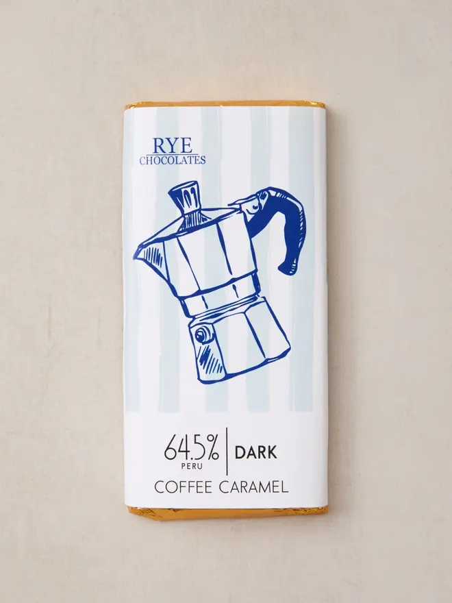 Coffee Caramel Dark Chocolate Bar - 64.5% Peruvian