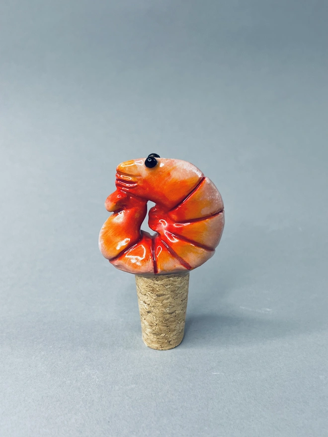 Prawn Bottle Stopper