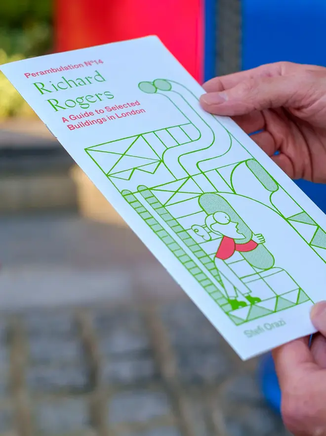 richard rogers london walking guide. a walking map of iconic london buildings.