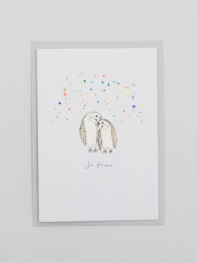 'Je T'aime' Greeting Card 