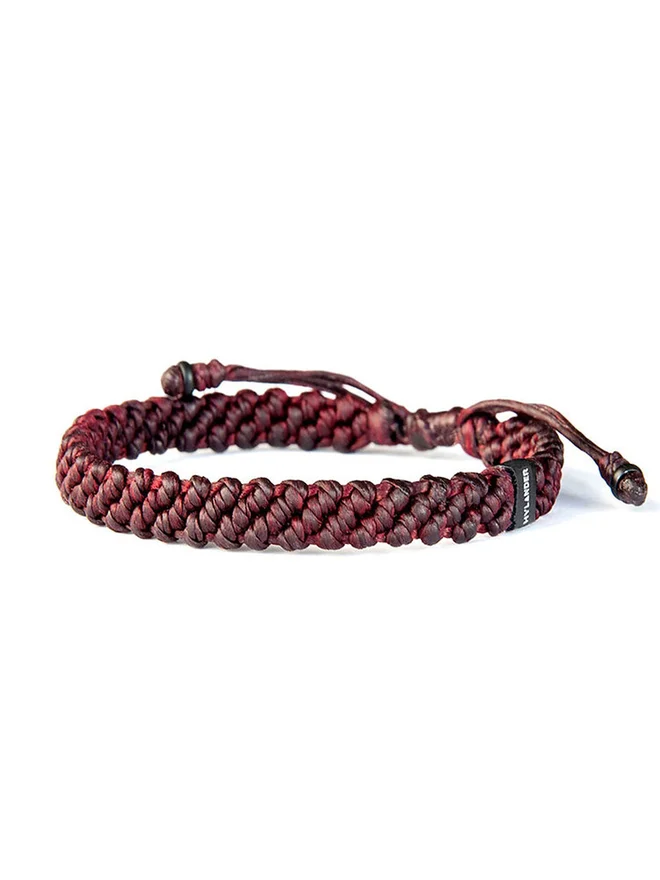 chunky red rope bracelet for men