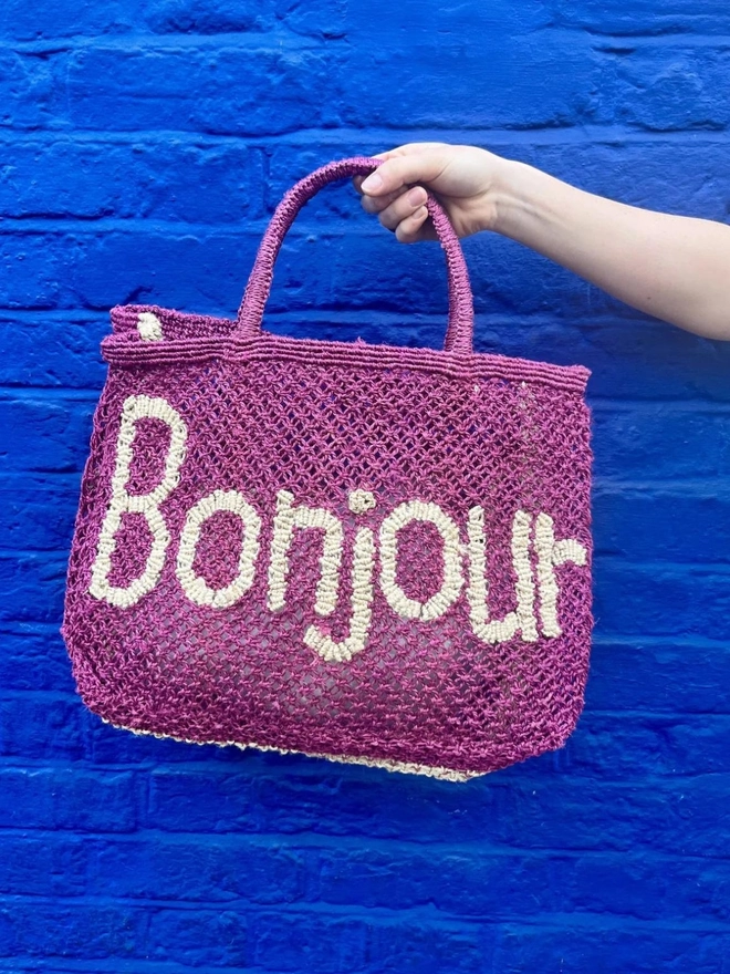 Bonjour jute bag