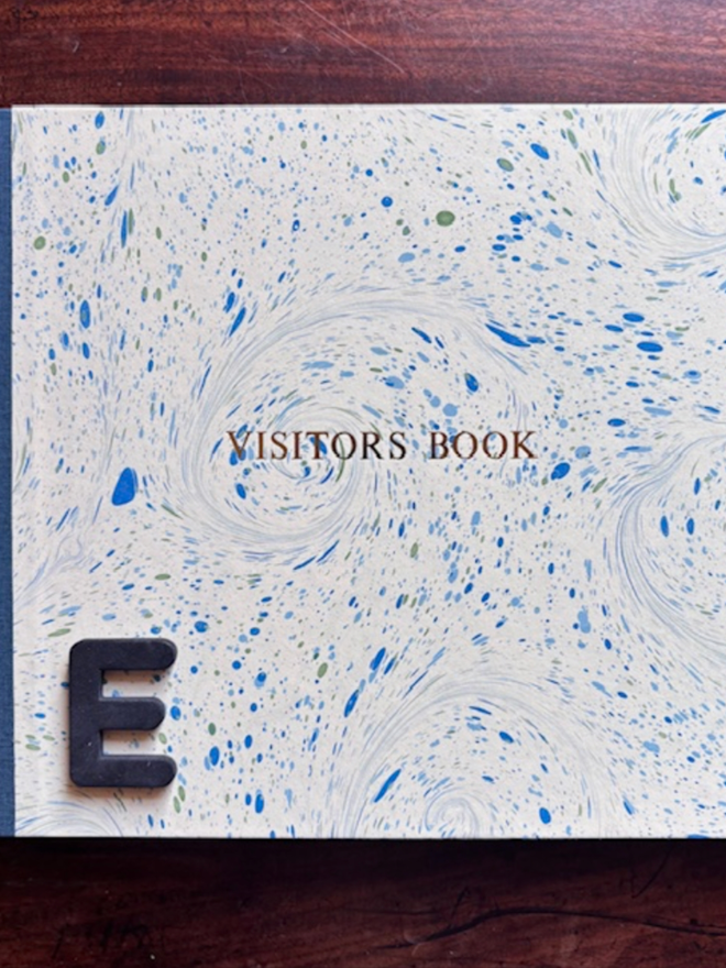 Visitor’s Book. A visitor’s book in E