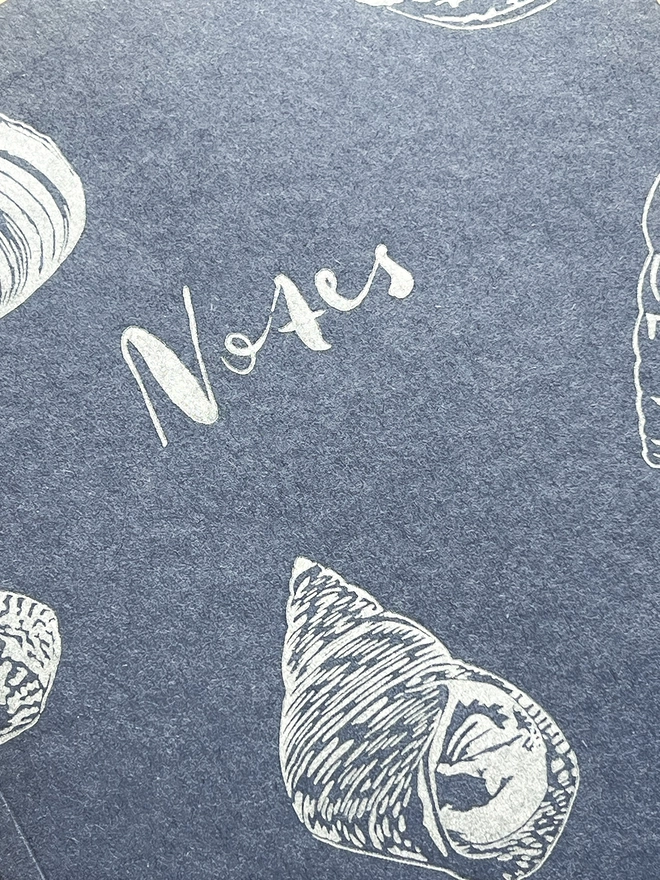 Close up of the Shell notebook.