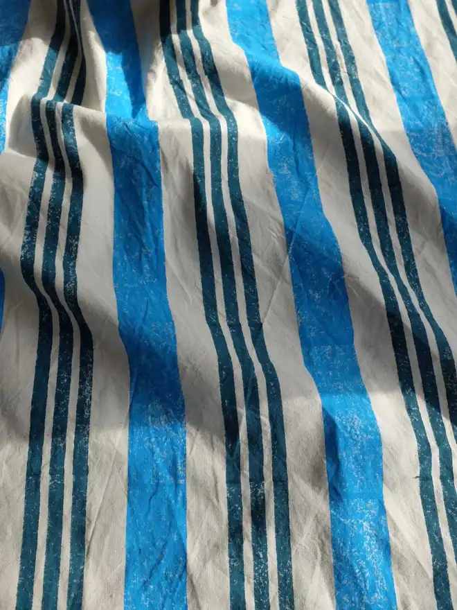Blue Stripe Tablecloth