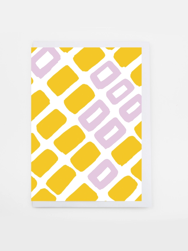 block shape pattern card