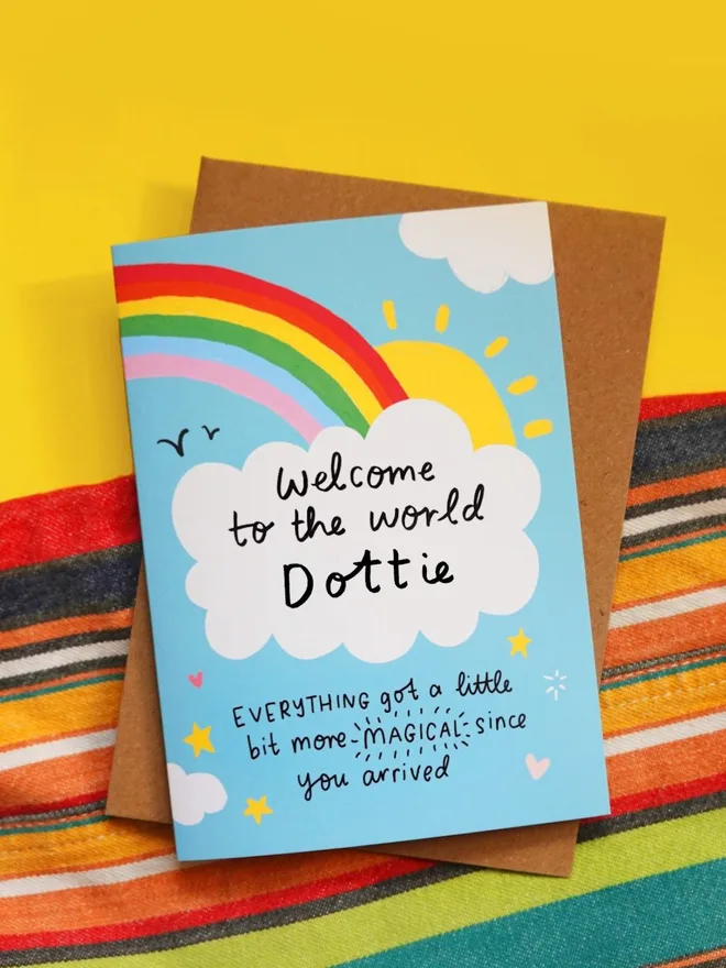 Personalised New Baby Card