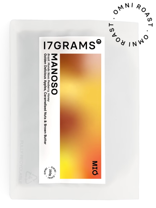 Mió Manoso. A package of coffee.