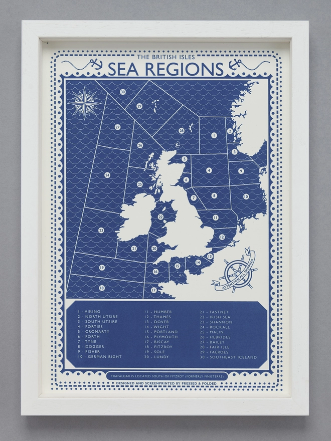 sea regions print