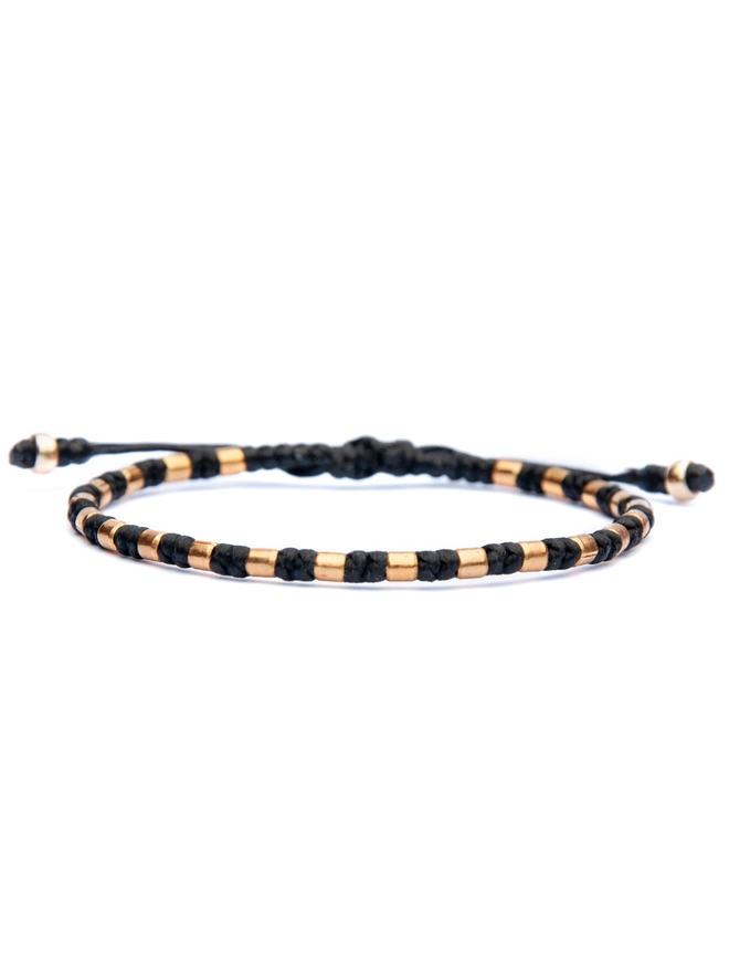 Gold cord bracelet for women