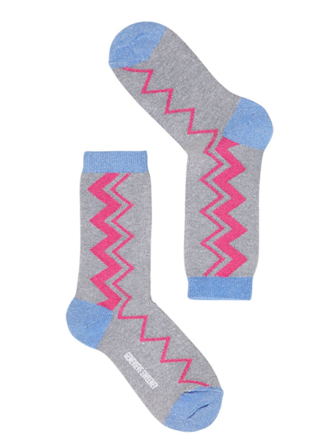 Geometric sparkly socks