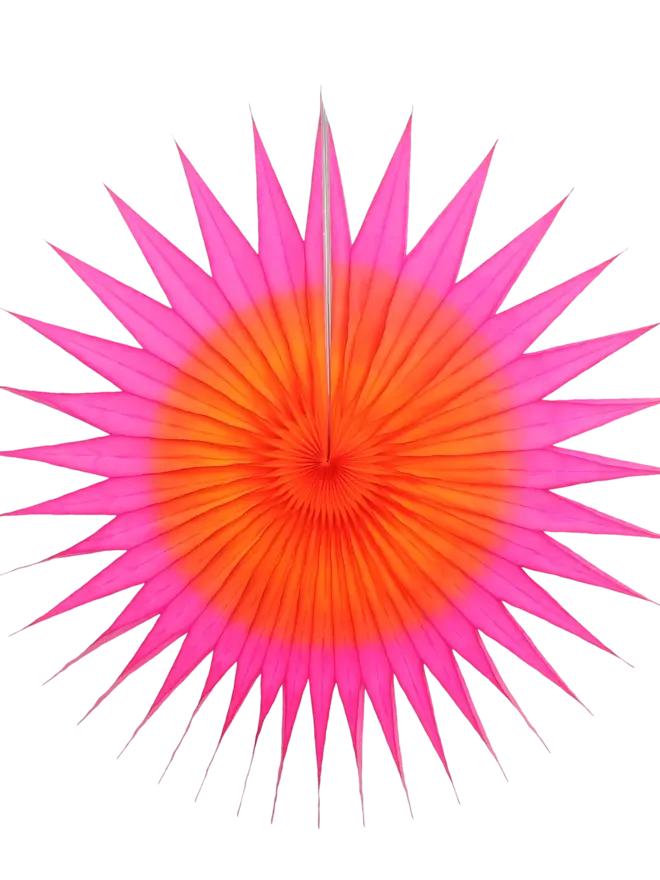 Pointed Two-Tone Fan 