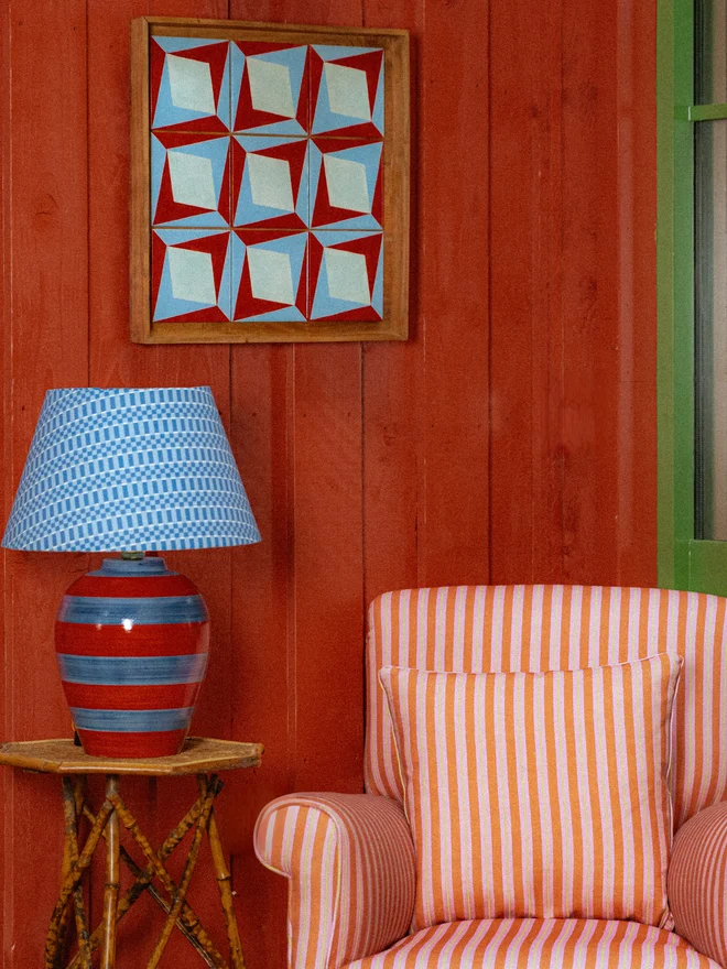 Blue Natte Lampshade