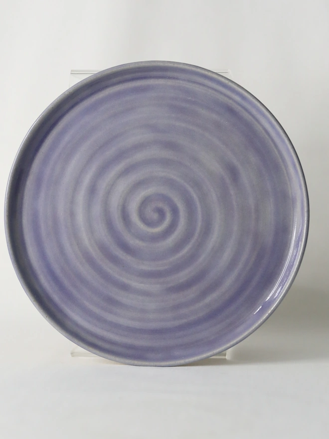 purple ceramic plate