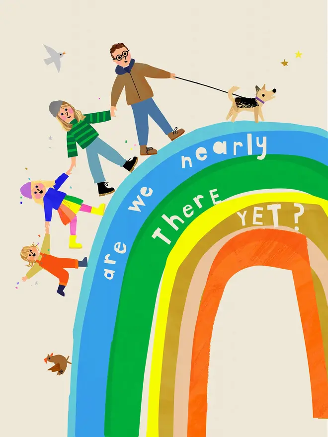 Are we nearly there family print