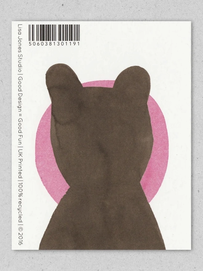 Bubblegum Bear Card