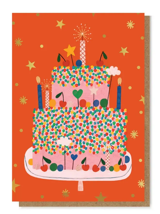 celebration cake illustrated cake