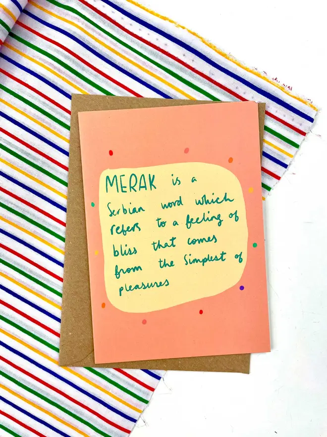 A word which refers to a feeling of bliss that comes from the simplest of pleasures. 